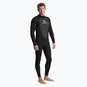 Férfi szörfös neoprénruha AQUASTIC 4/3 mm-es neoprén WAVEY black (WAVEY AQS-B5AP031-BLK) kép