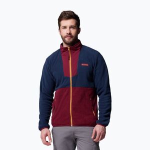 Férfi polárdzseki Columbia Sequoia Grove FZ Fleece rich wine/collegiate navy (Sequoia Grove FZ Fleece 2095891624) kép