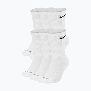 Férfi zokni Nike Everyday Plus Cushioned Crew 6 pairs white/black (Everyday Plus Cushioned Crew SX6897-100) kép