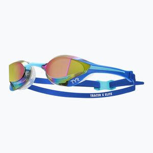 Úszószemüveg TYR Tracer-X Elite Racing Mirrored blue/turquoise (Tracer-X Elite Mirrored LGTRXELM_490) kép