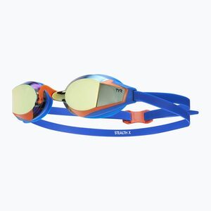 Úszószemüveg TYR Stealth-X Performance Mirrored navy/gold (Stealth-X Performance Mirrored LGSTLXM_409) kép