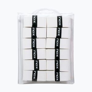 Teniszütő markolatszalagok NOX Pro Overgrip 12 pack white (Pro Overgrip OVPRO12BL) kép