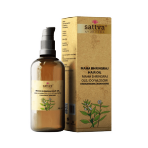 Maha bhringraj hajgyökér erősítő olaj 100ml - Sattva Ayurveda kép