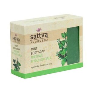 Ajurvédikus kézműves szappan - Menta 125g - Sattva Ayurveda kép