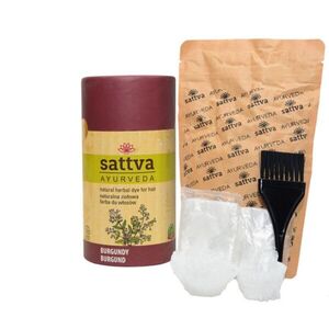 Henna - Természetes növényi hajfesték - Burgundy 150g - Sattva Ayurveda - KÖZELI LEJÁRAT kép