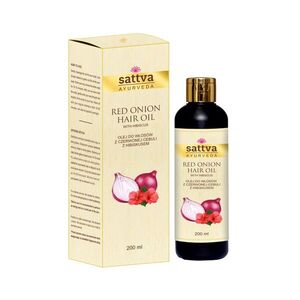 Vöröshagymamag hajolaj hibiszkusszal 200ml - Sattva Ayurveda kép