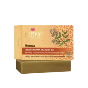 Organikus henna szilárd sampon - 100 g - Sattva Ayurveda kép