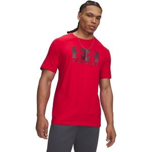 Under Armour CENTER BOXED LOGO SS M Férfi póló, piros, méret S kép