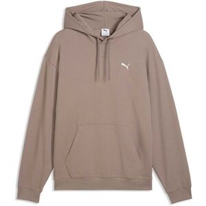 Puma ESSENTIALS ELEVATED RELAXED HOODIE Férfi kapucnis pulóver, barna, méret kép