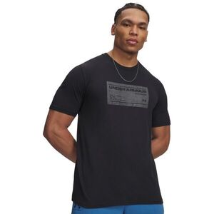 Under Armour BOX WM LABEL SS M Férfi póló, fekete, méret L kép