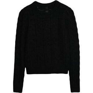 GAP FEMME POINTELLE CREW Női pulóver, fekete, méret kép