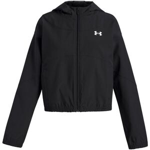 Under Armour RIVAL WOVEN Lány könnyű dzseki, fekete, méret M kép