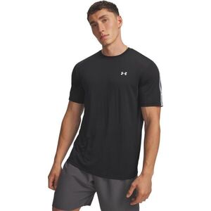 Under Armour TECH TAPING SS Férfi sportpóló, fekete, méret kép