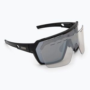 Endura Singletrack fekete/platina revo füst/tiszta ezüst flash tükör napszemüveg (Singletrack E1342BK) kép