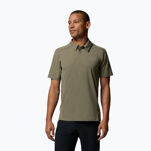 Férfi póló Columbia Diamond Peak Pro Polo stone green (Diamond Peak Pro Polo 2157181397) kép