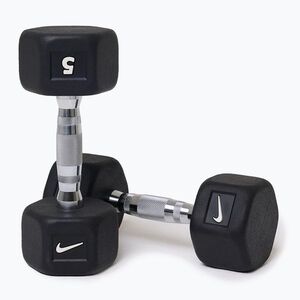 Súlyzók Nike Strength Hex Dumbbell 2 x 5 kg black/white (Hex Dumbbell DRDK-1005) kép