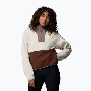 Női polár pulóver Columbia Sequoia Grove II Half Zip Fleece dark stone/tobacco/iron (Sequoia Grove II Half Zip Fleece 2173841278) kép