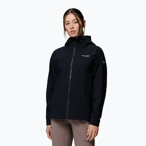 Női softshell dzseki Columbia Tennen Mountain Hooded Softshell black (Tennen Mountain Hooded Softshell 2170741010) kép