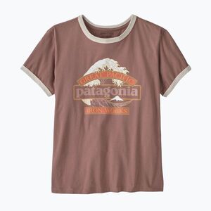 Női póló Patagonia Great Waves Ringer Tee moonrise taupe (Great Waves Ringer Tee 37864) kép