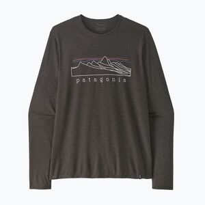 Férfi hosszú ujjú póló Patagonia Cap Cool Trail Stratapeaks ink black (Cap Cool Trail Stratapeaks 23711) kép
