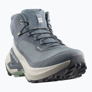 Női kirándulócipők Salomon Genesis Mid GTX grisaille/green milieu (Genesis Mid GTX L45409800) kép