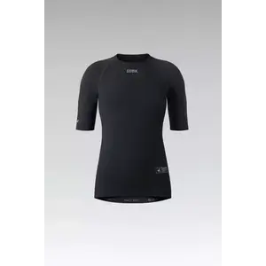 GOBIK Rövid ujjú kerékpáros póló - WINTER MERINO WOMEN - fekete kép