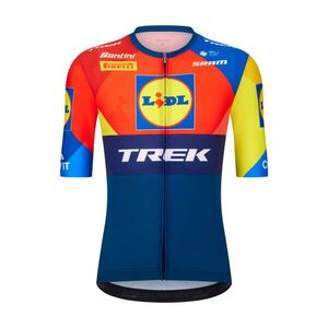 SANTINI Rövid ujjú kerékpáros mez - LIDL TREK 2025 - színes kép