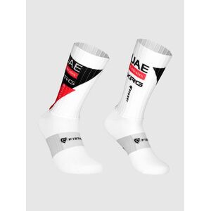 PISSEI Klasszikus kerékpáros zokni - UAE TEAM EMIRATES 2026 AERO - fehér/piros/fekete kép