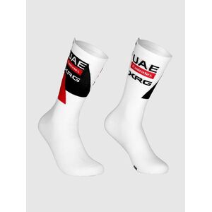 PISSEI Klasszikus kerékpáros zokni - UAE TEAM EMIRATES - XRG 2026 - fehér/fekete/piros kép