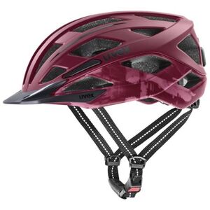 Kerékpáros sisak UVEX CITY I-VO 2, WINE vínová 52-57 cm kép