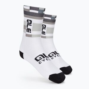 Alé Match fehér kerékpáros zokni L22218400 (Q-Skin 16 cm Match L22218400) kép