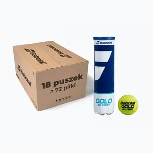 BABOLAT GOLD ALL COURT teniszlabdák 18x4 zöld 502085 (GOLD ALL COURT 502085) kép