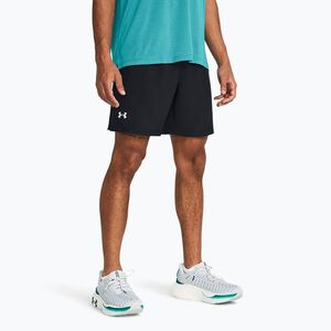 Férfi futónadrág Under Armour Launch 7" Unlined black / black / reflective (Launch 7" Unlined 1382622-001) kép