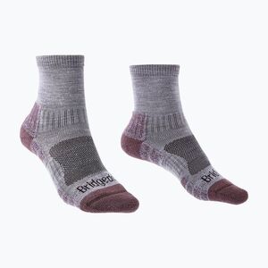 Női zoknik Bridgedale Lightweight Merino Performance 3/4 Crew Original heather/damson (Lightweight Merino Performance 3/4 Crew Original 710 608) kép