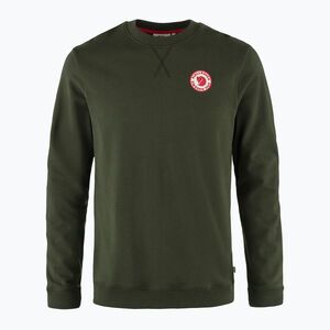 Férfi Fjällräven 1960 Logo Badge pulóver mély erdő (1960 Logo Badge Sweater F87163) kép