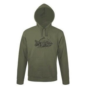 TOP_HOODY-H_CARP_2.0 M kapucnis pulóver (ponty mintával) ARMY 50%... kép