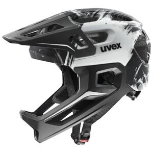 Kerékpáros sisak UVEX HELMA REACT JR FULLFACE BLACK WHITE MATT (S4146980100) kép