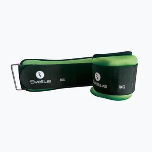 Boka- és csuklósúlyok 1 kg 2 db. Sveltus Súlyozott mandzsetta zöld 0942 (Weighted Cuff 0942) kép
