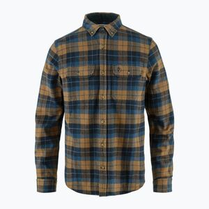 Férfi Fjällräven Singi Heavy Flanel ing sötétnavy/barna bükkfekete barna (Singi Heavy Flannel F81373) kép