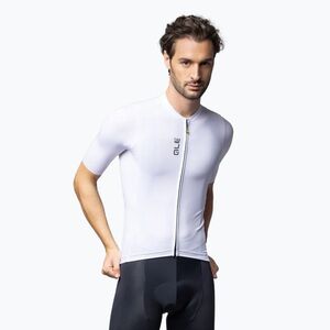 Férfi kerékpáros mez Alé Color Block fehér (Color Block L25045400) kép