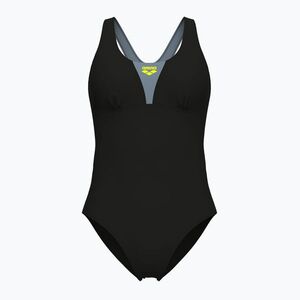 Női egyrészes fürdőruha arena Control Pro Solid fekete/tenger hab (Control Pro Solid 009073/555) kép