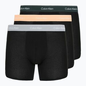 Boxeralsó Calvin Klein LV00NB4394 Brief 3 pairs black with/darkest spruce wb/black w (Brief LV00NB43943ZK) kép