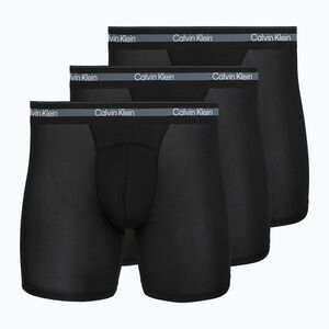 Férfi boxer nadrág Calvin Klein LV00NB4538 Boxer Brief Long black/black/black (LV00NB4538 Boxer Brief Long LV00NB4538UB1) kép