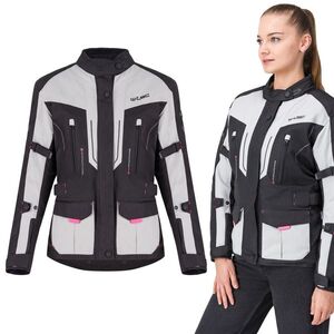 Női motoros kabát W-TEC Xenia, neoprén puha gallérszegély, Visionight fényvisszaverő elemek, Maxdura 600D szövet, kivehető termobélés, AirVent System kép