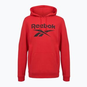 Férfi Reebok Identity Big Logo Fleece kapucnis pulóver vörös/fekete (Identity Big Logo Fleece Hoodie 100071191) kép