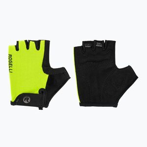 Rogelli Core Jr gyermek kerékpáros kesztyű fluor sárga (Core Jr ROG351760) kép