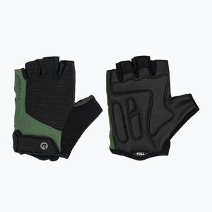 Rogelli Essential fekete/zöld férfi kerékpáros kesztyű (Essential ROG351614) kép