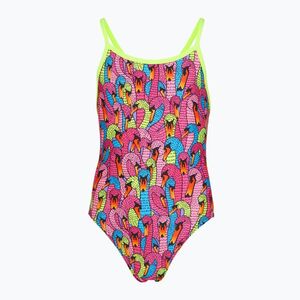 Gyerek egyrészes fürdőruha Funkita Single Strap One Piece Swan City (Single Strap One Piece FKS030G7223108) kép