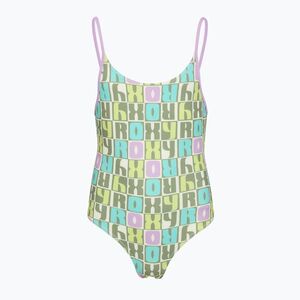 Gyerek egyberészes fürdőruha ROXY Letter Up oil green letter up (Letter Up ERGX103236-GLD8) kép