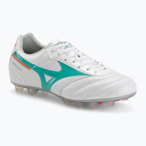 Futballcipő Mizuno Morelia II Elite FG white/arcadia/lava orange (Morelia II Elite FG P1GA260435) kép